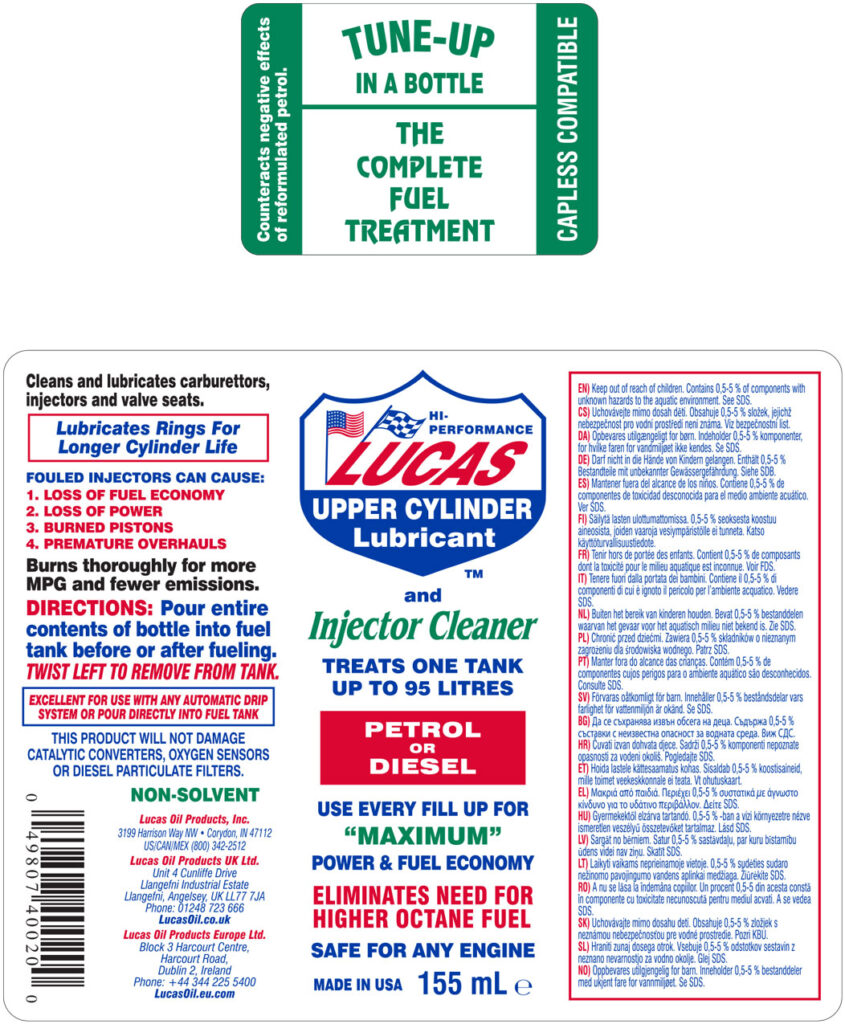 Fuel Treatment 155ml label