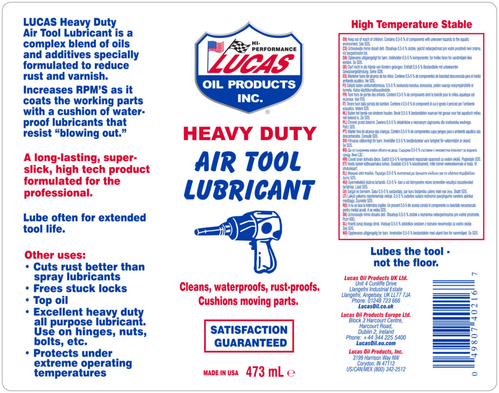 Air Tool Lubricant