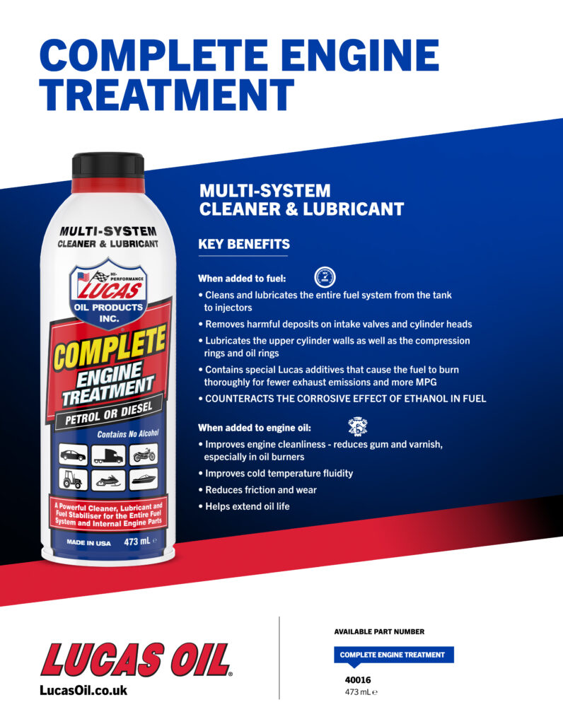 Complete Engine Treatment flyer