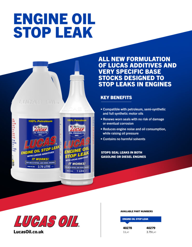 Engine Oil Stop Leak flyer