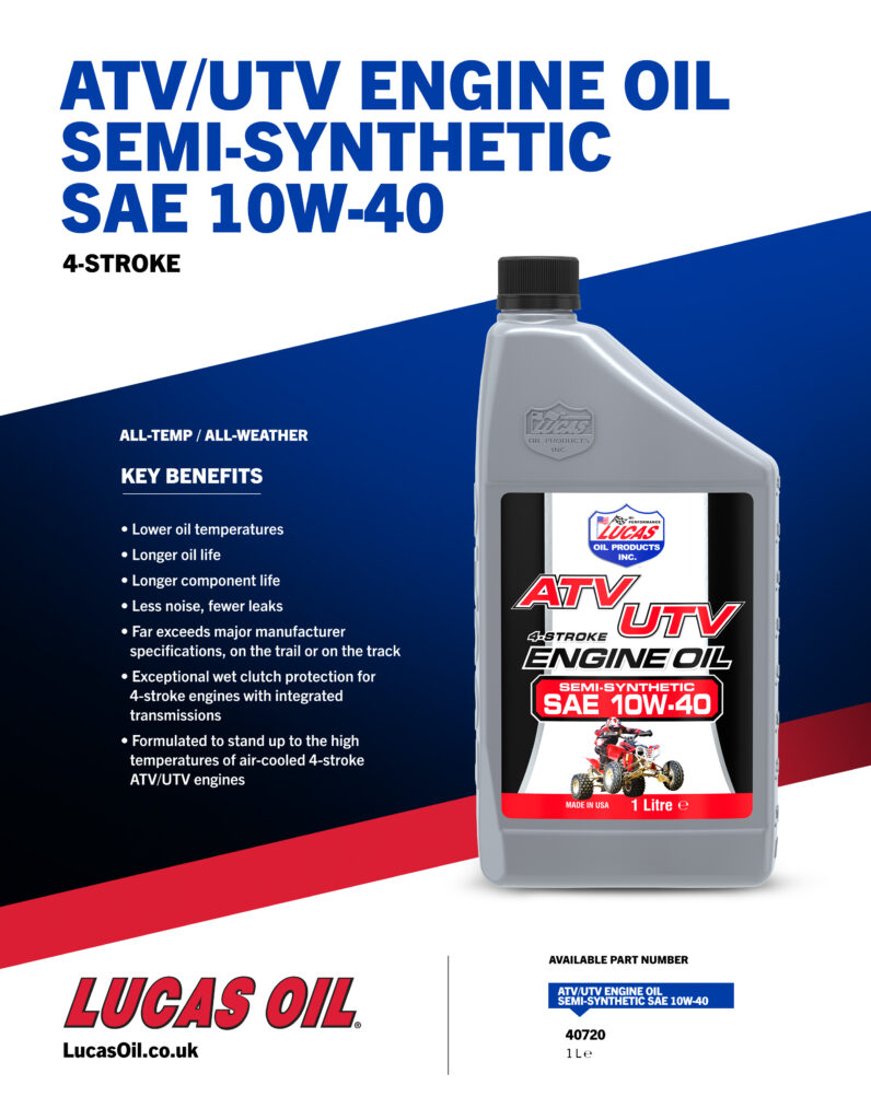 Semi-Syn 10W-40 ATV Engine Oil flyer