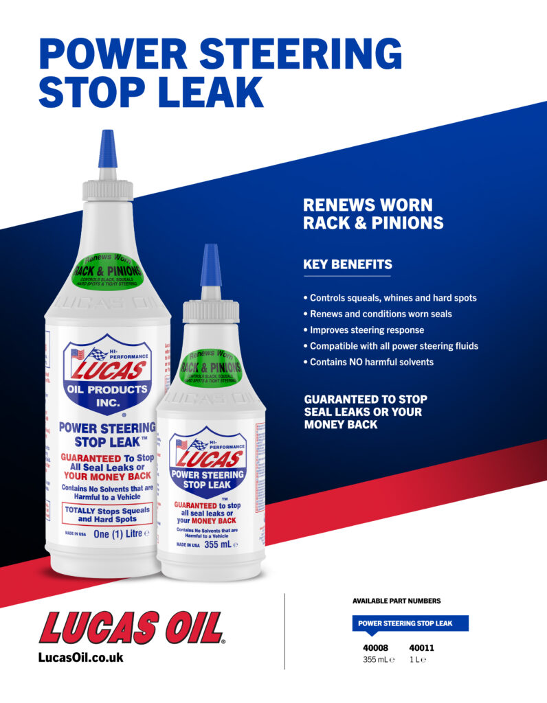 Power Steering Stop Leak flyer