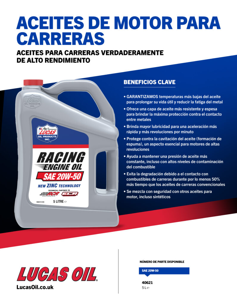 Racing Only Engine Oil flyer ESP
