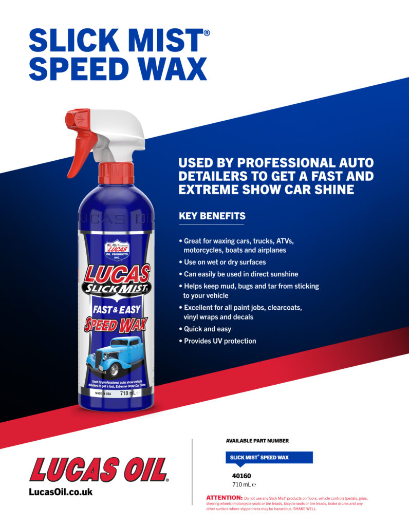 Slick Mist Speed Wax flyer