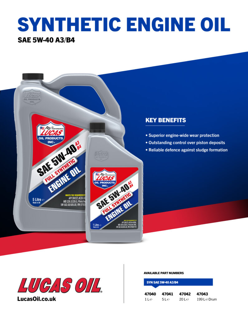 Syn 5W-40 A3/B4 Engine Oil