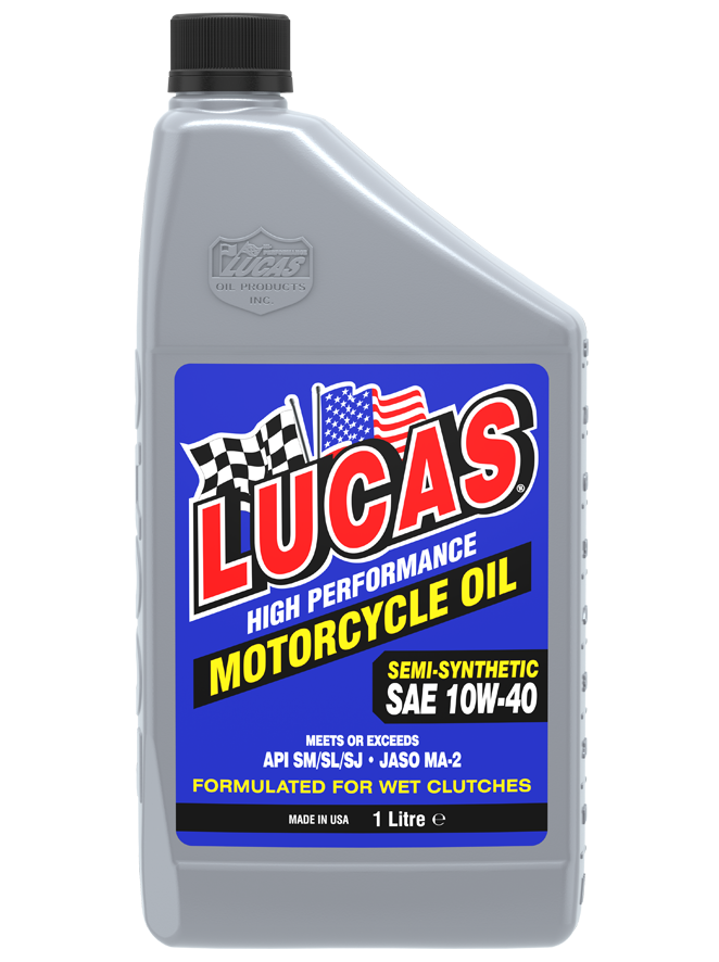 Semi-Synthetic SAE 10W-40 Motorcycle Oil