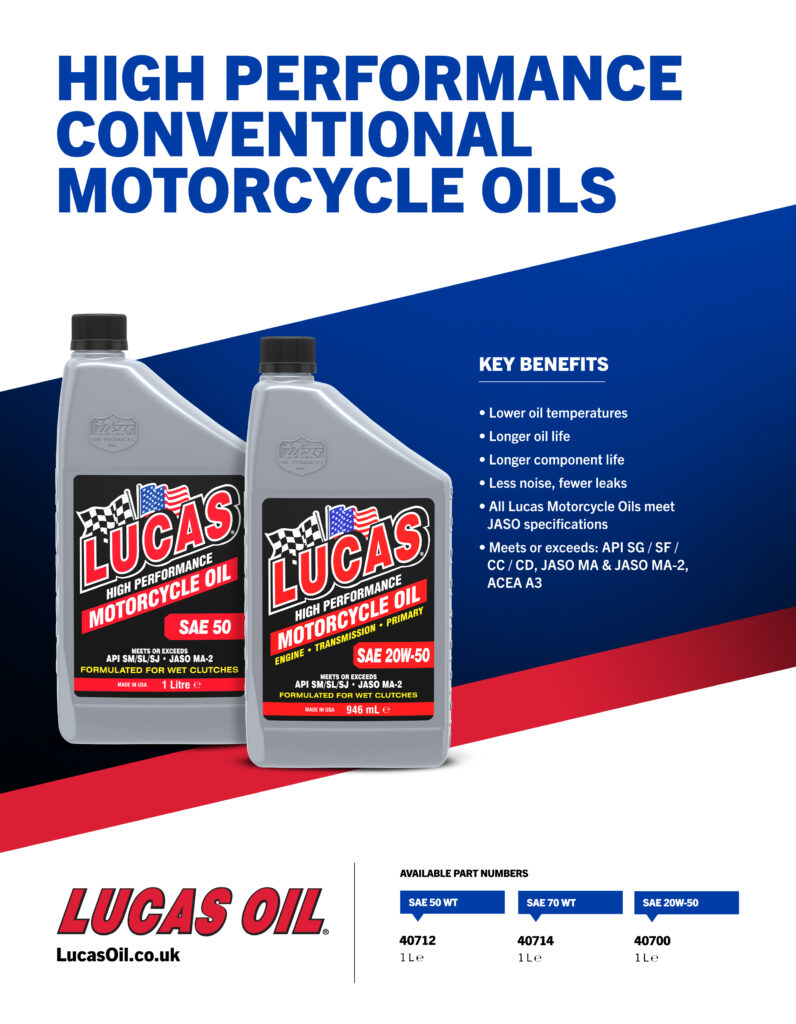 Conventional Motorcycle Oils flyer